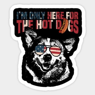 Corgi Shirt Funny 4th of July Sticker